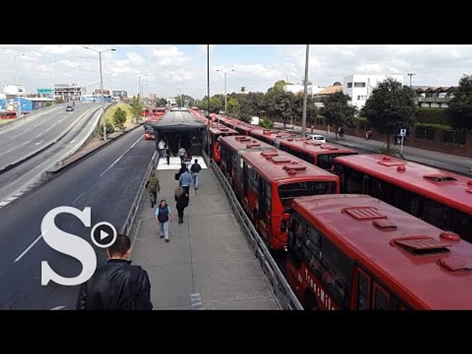 Así colapsa Transmilenio en cinco minutos