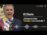 ¿Duque le hizo 'conejo' a la consulta anticorrupción?