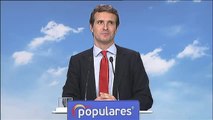 Casado asegura que el PP está notando una 