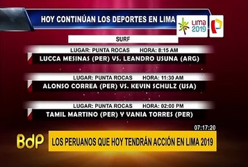 Lima 2019: estas son las competencias de hoy martes 30 de julio