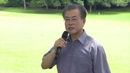 문 대통령, 저도에서도 이순신 장군 언급..."옥포해전 승리한 곳" / YTN