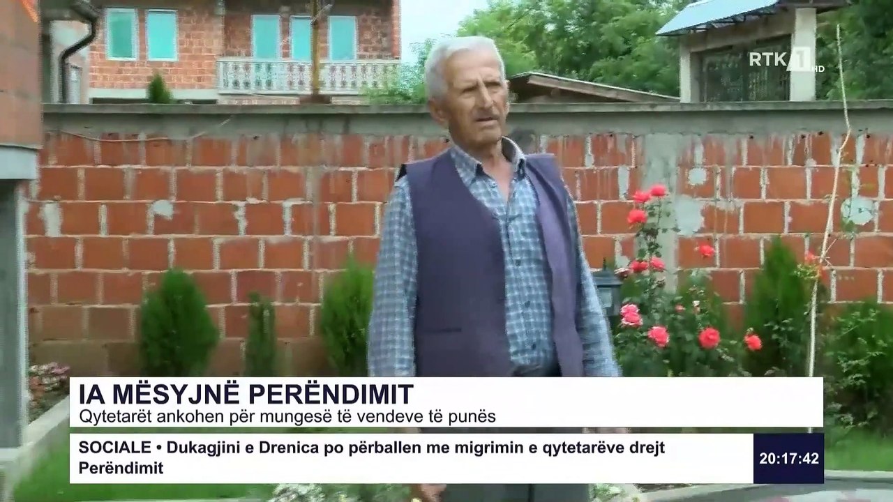 Qytetarët ankohen për mungesë të vendeve të punës  30.07.2019