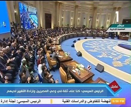 السيسى: تحمل الشعب المصرى برنامج الاصلاح الاقتصادى شرف لى