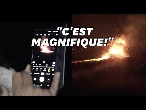 Le piton de la Fournaise est entré en éruption sous les yeux ébahis des touristes