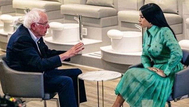 Cardi B Joins Bernie Sanders for Campaign Video