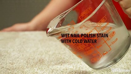 How to get nail polish out of carpet