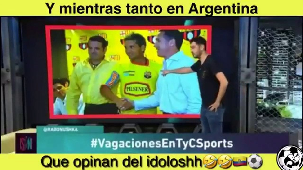 Periodistas argentinos se burlan de camiseta de Barcelona S.C.