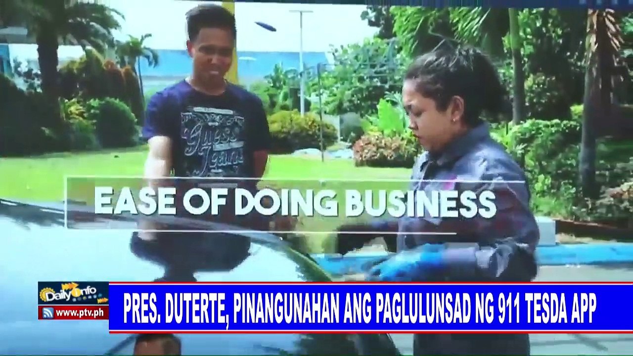 Pres. #Duterte, pinangunahan ang paglulunsad ng 911 TESDA app