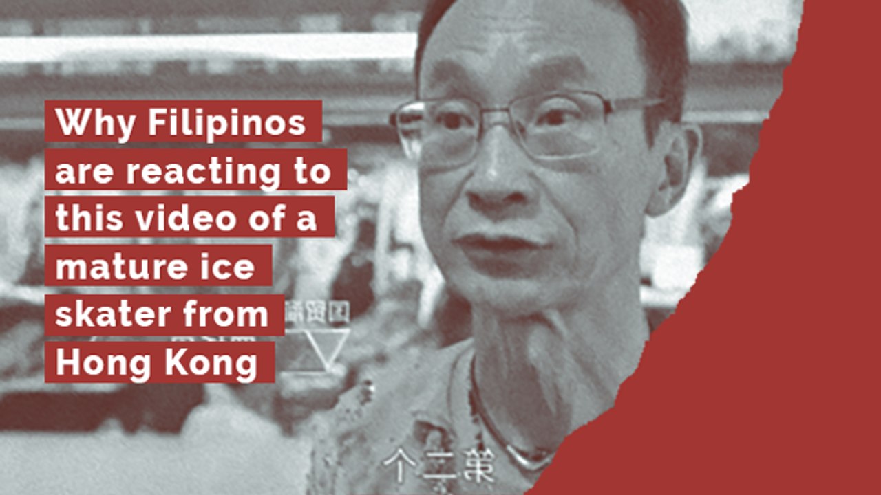 Why Filipinos are responding to this video of a mature ice skater from Hong Kong