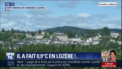 Moins d'une semaine après la canicule, il a fait 0,9°C dans ce village de Lozère