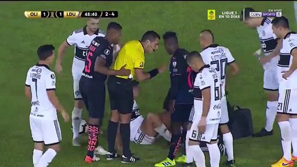 Jhojan Julio straight red card - Club Olimpia 1-1 LDU Quito