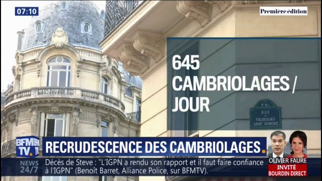 Les cambriolages sont en hausse depuis le début de l'année, 645 par jour en moyenne en France