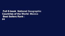 Full E-book  National Geographic Countries of the World: Mexico  Best Sellers Rank : #4