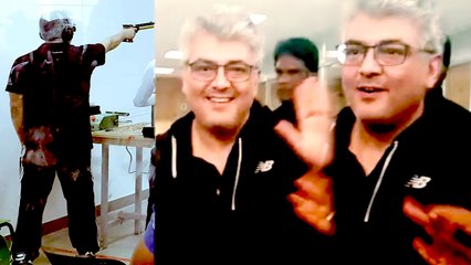 Descargar video: Ajith in Shooting Sport : Viral Gun Shooting Video | துப்பாக்கி சுடுதல் போட்டி | Filmibeat Tamil