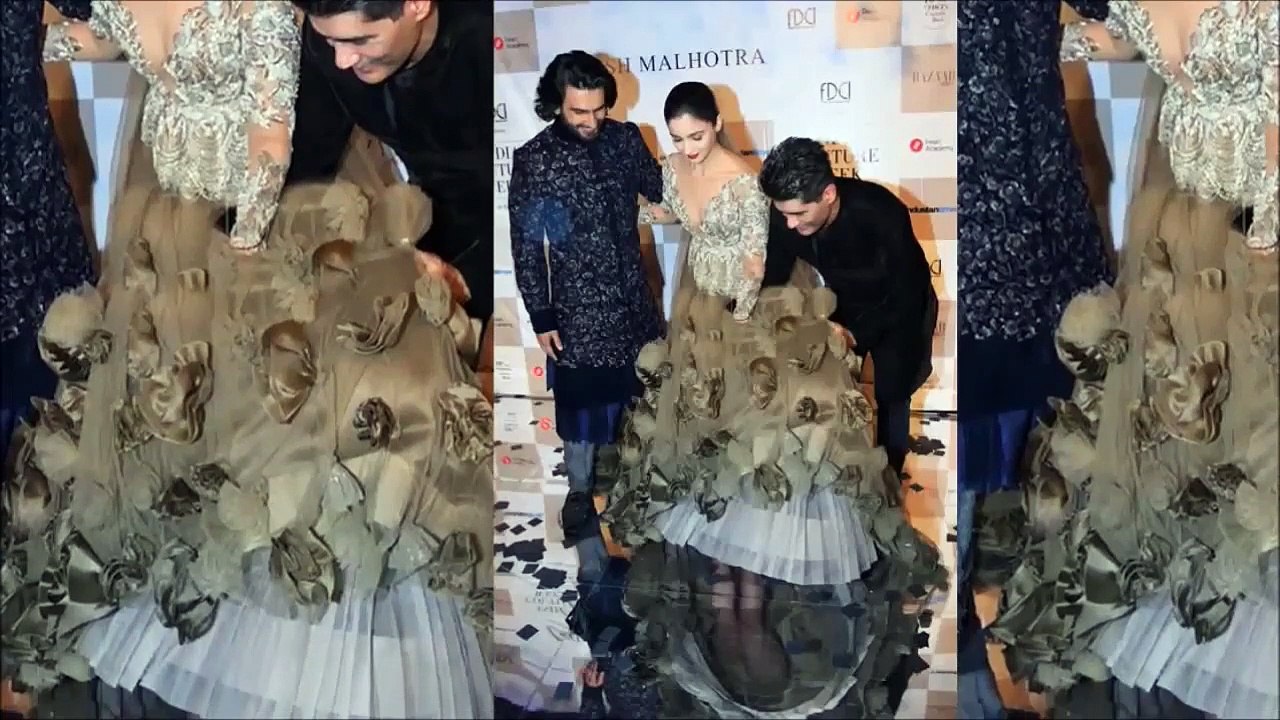 Alia Bhatt Embarassing WHITE Panty Flash At ICW  Fashion Show