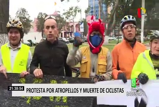 Ciclistas realizan plantón para exigir mayor seguridad tras muerte de compañero