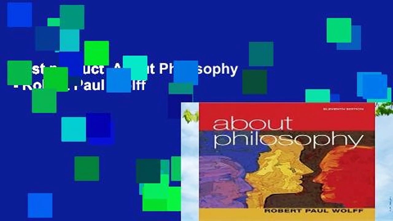 Best product  About Philosophy - Robert Paul Wolff