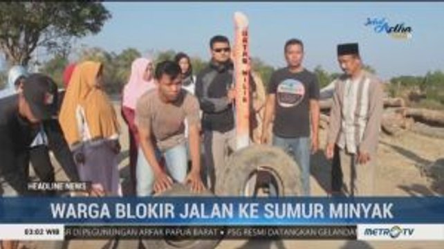 Warga Indramayu Blokir Akses Jalan ke Sumur Minyak