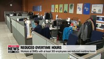 Workers at SMEs with at least 300 employees see reduced overtime hours