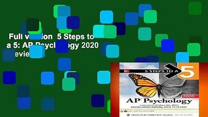 Full version  5 Steps to a 5: AP Psychology 2020  Review