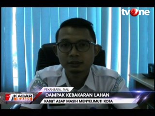 Kebakaran Lahan, Kabut Asap Selimuti Kota Pekanbaru