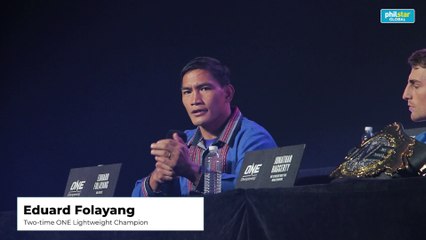 Eduard Folayang on facing Eddie Alvarez