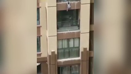 Niño cae de sexto piso y lo salvan de milagro