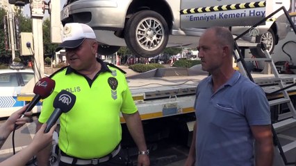 Emniyet kemeri takmayan sürücüler sonuçları tecrübe etti - ADANA