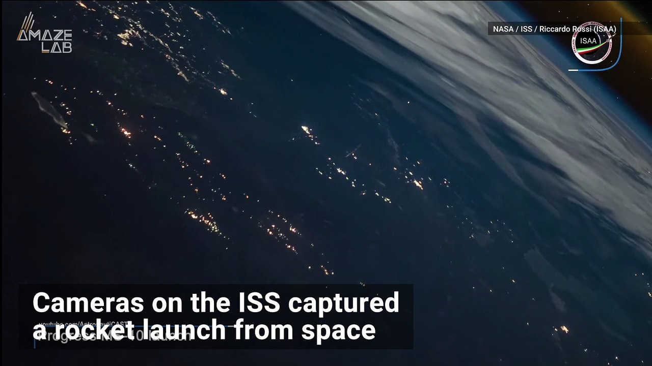 What a View! Rocket Launch Seen from the Space Station