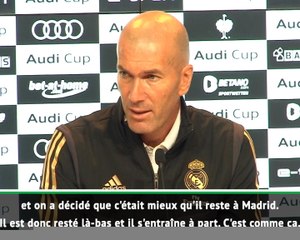 Real Madrid - Zidane : "Bale ne se sentait pas bien"