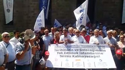 Meslek örgütlerinden  Medipol eylemi