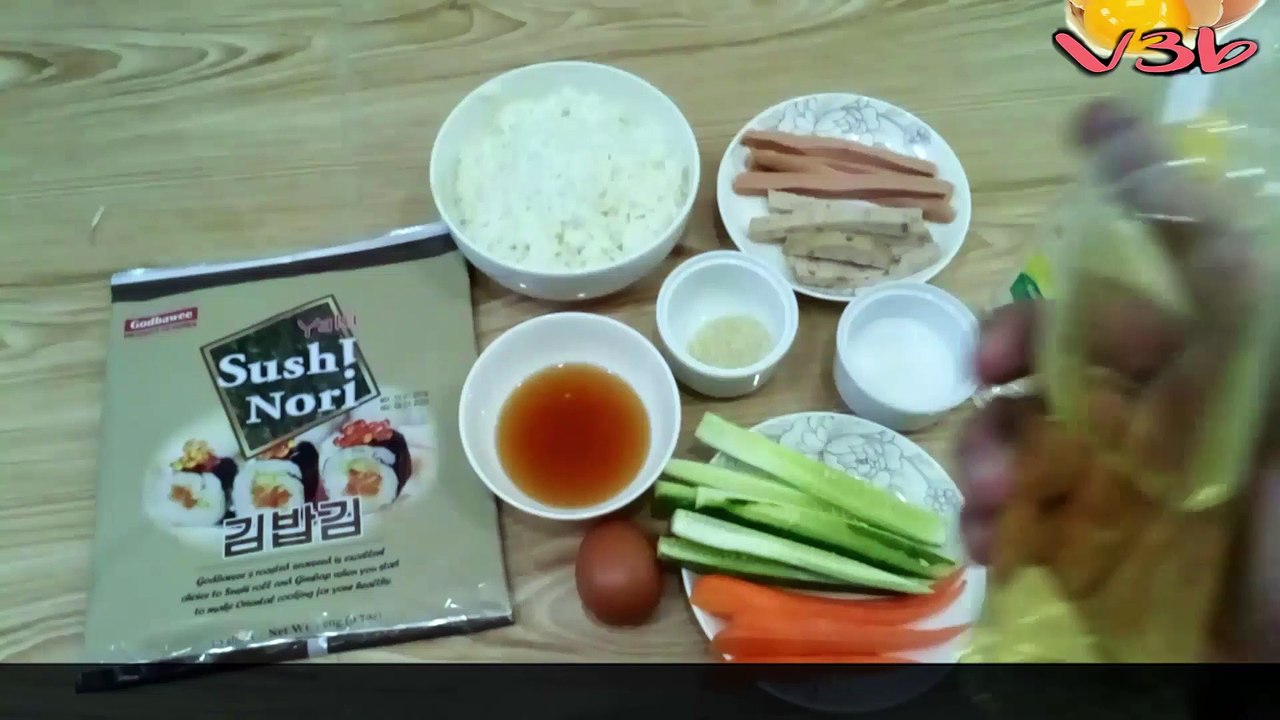 Cách Làm Món CƠM CUỘN RONG BIỂN Đơn Giản Dễ Làm Thơm Ngon Đẹp Mắt