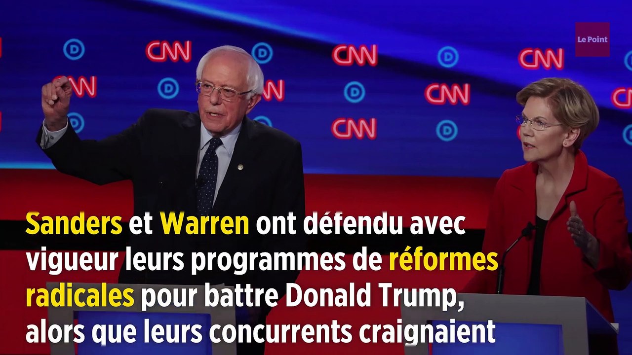 Primaires démocrates : Bernie Sanders et Elizabeth Warren vilipendés par les modérés