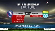 Hasil Liga 1: Arema FC Cukur Persib 5-1