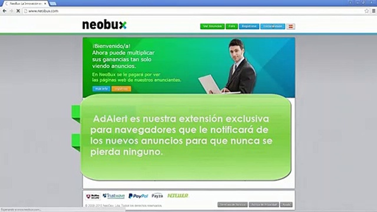 Cómo instalar y activar  AdAlert de Neobux -Gana dinero por internet-
