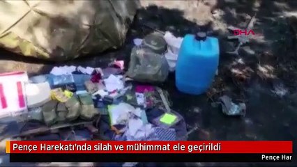 Pençe Harekatı'nda silah ve mühimmat ele geçirildi