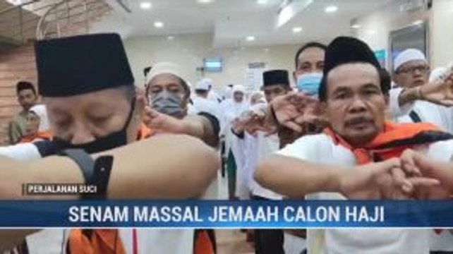 TKHI Gelar Senam Massal untuk Jemaah Calhaj Embarkasi Batam