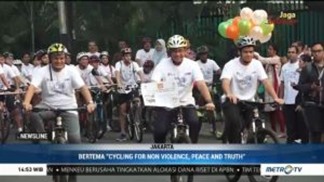 Peringati Kelahiran Mahatma Gandhi, Kedubes India Gelar Kegiatan Bersepeda di Jakarta