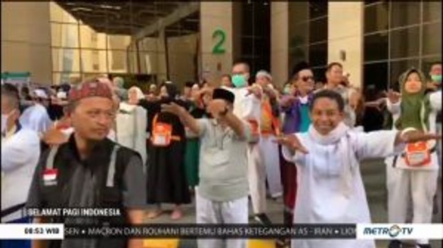 Siapkan Fisik, Calhaj Asal Jateng Gelar Senam 'Ngapak'