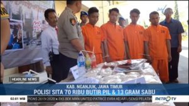 Polres Nganjuk Tangkap 17 Tersangka Kasus Narkoba