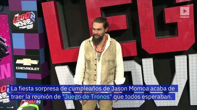 Emilia Clarke le prepara una fiesta sorpresa a su amigo Jason Momoa