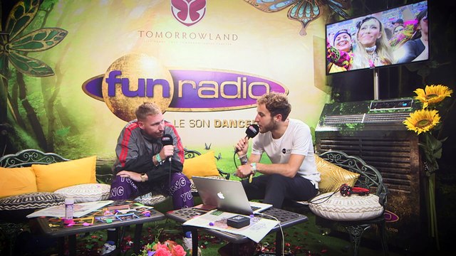 HUGEL en interview sur Fun Radio à Tomorrowland 2019