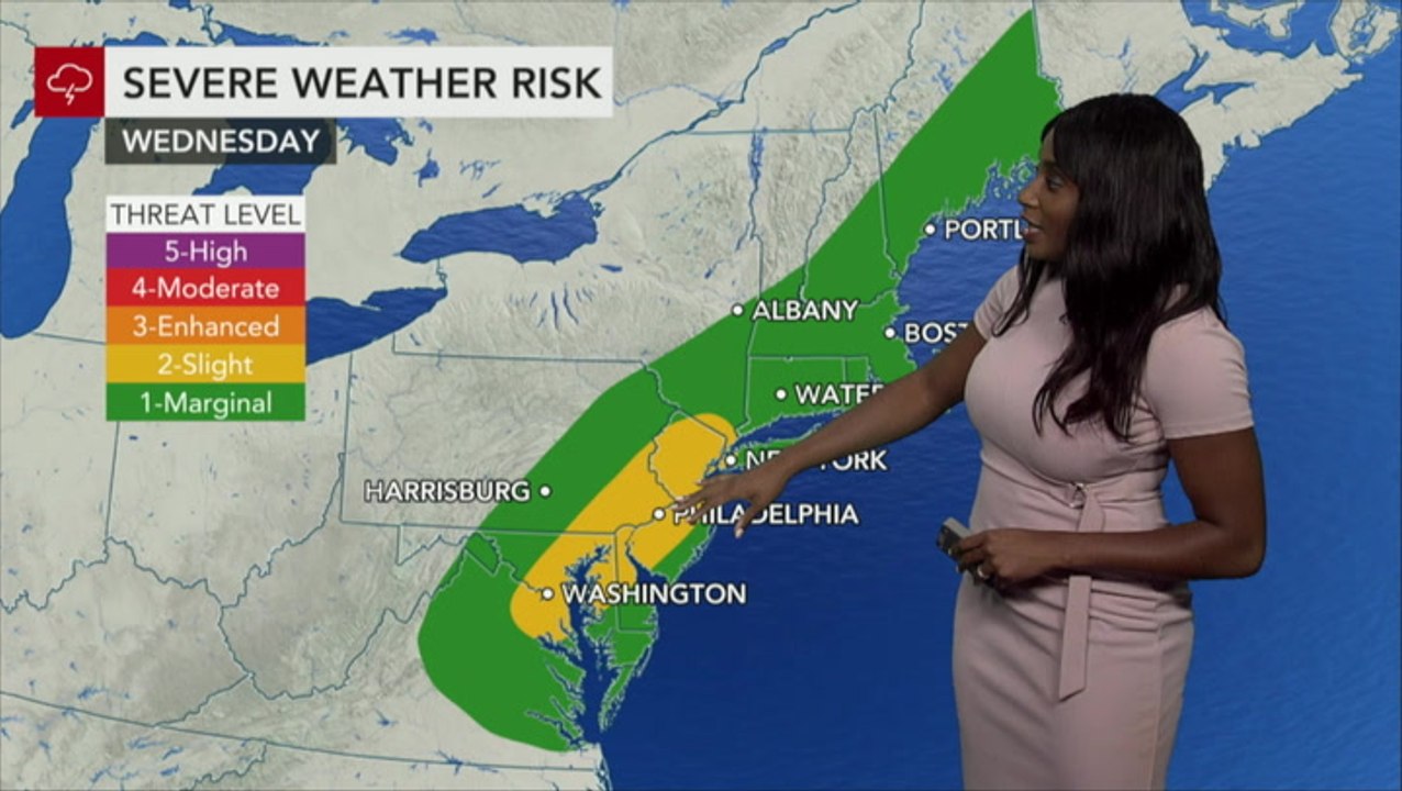 Storms, some severe, eye Northeast