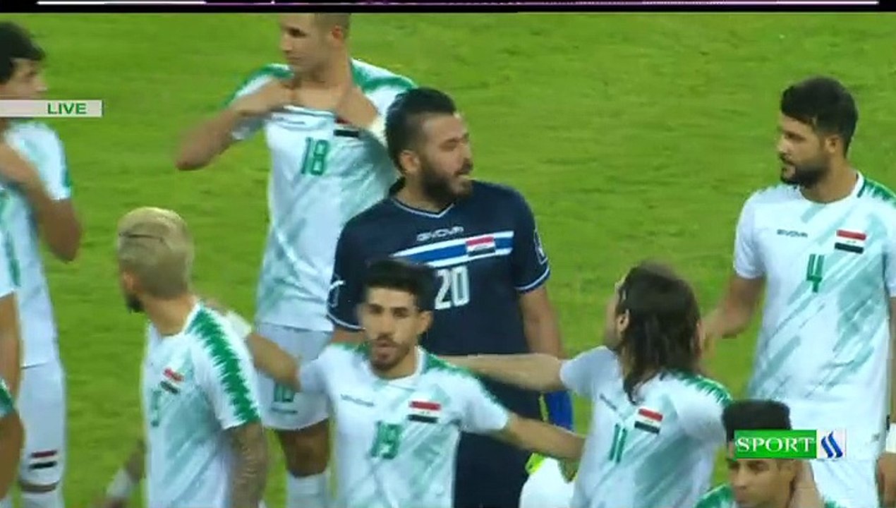 مباراه منتخب العراق ومنتخب لبنان في افتتاح بطوله  اتحاد غرب اسيا في كربلاء 30_7_2019 الشوط الاول