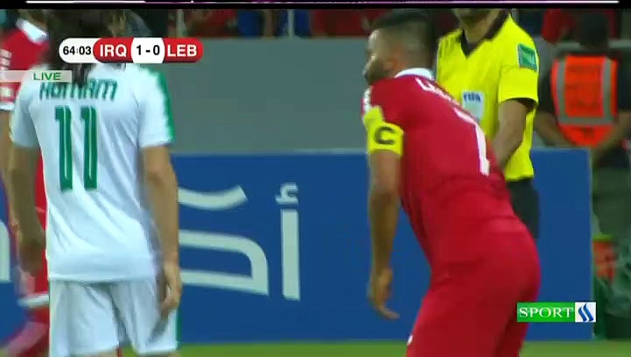 مباراه منتخب العراق ومنتخب لبنان في افتتاح بطوله  اتحاد غرب اسيا في كربلاء 30_7_2019 الشوط الثاني