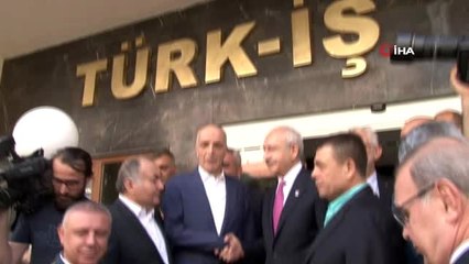 Kılıçdaroğlu,Türk-İş Genel Başkanı Atalay'ı ziyaret etti