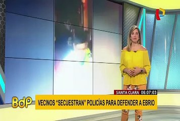 Santa Clara: retienen a policías para evitar detención de sujeto