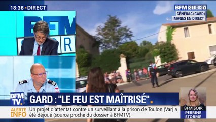 Incendies : Christophe Castaner dans le Gard (2/2)