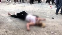 Kadına sokak ortasında kanlı infaz