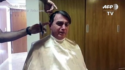 El polémico corte de pelo de Jair Bolsonaro